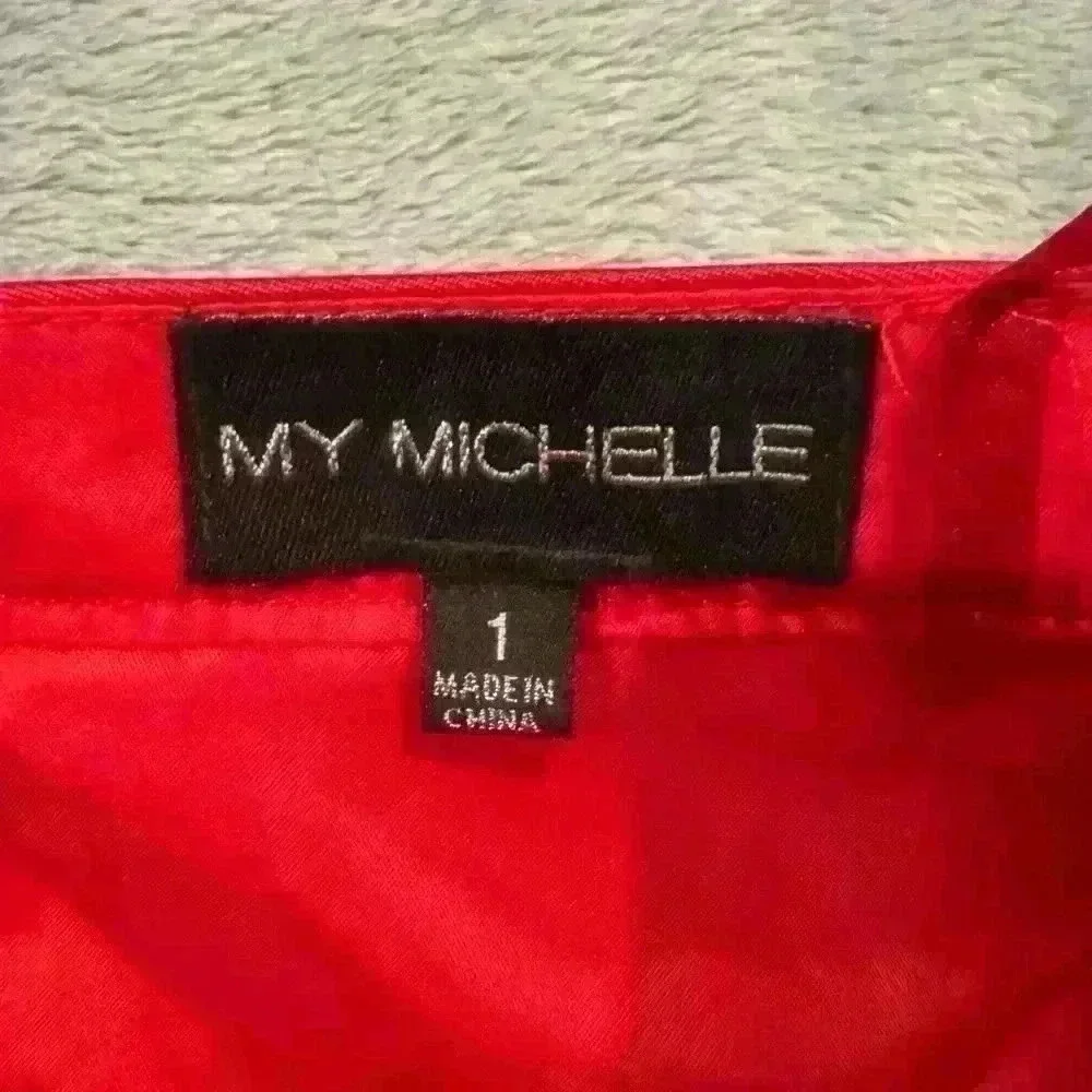 Juniors My Michelle Red Skirt